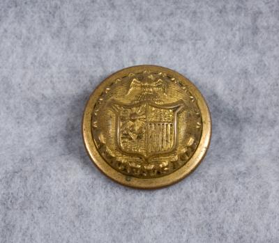 New York State Seal Militia Uniform Button