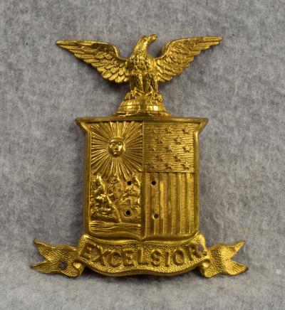 Excelsior New York Shako Hat Badge Span-Am