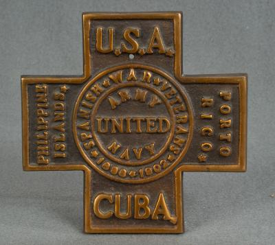 Indian Spanish American War Grave Marker Plaque