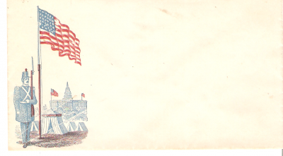 Civil War Patriotic Envelope Infantry