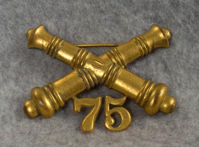 US 75th Artillery Collar Insignia Pin