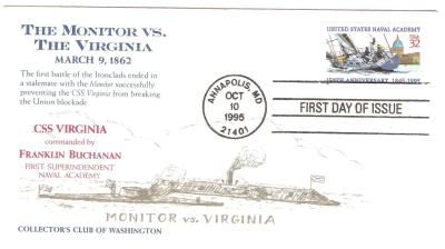 Monitor vs The Virginia 1st Day Issue Envelope