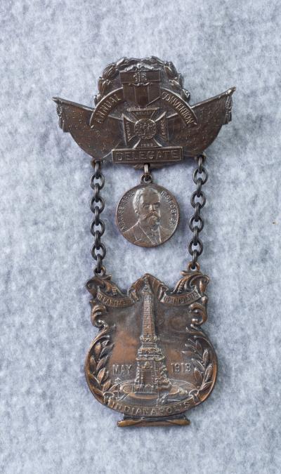 GAR Indiana Delegate Annual Convention Medal 1913