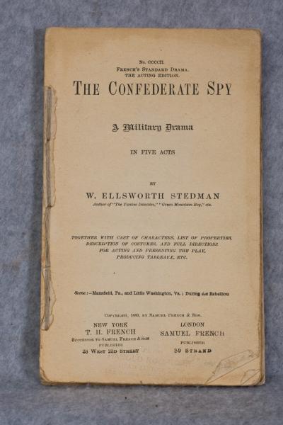 The Confederate Spy Play Script