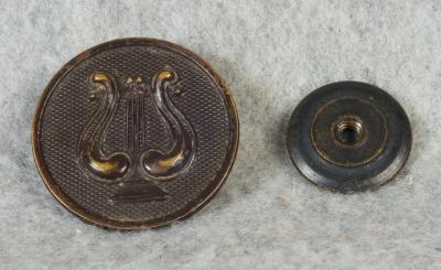 WWI US Army Musicians Collar Disc Insignia 