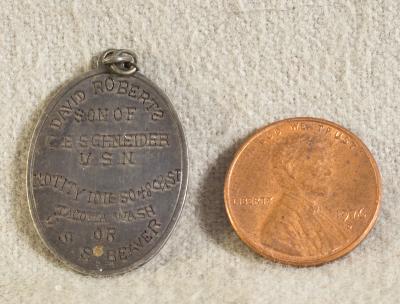 WWI era ID Dog Tag USN Navy USS Beaver