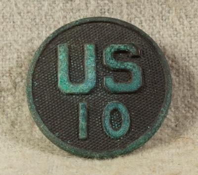 WWI US 10th Regiment Collar Disk