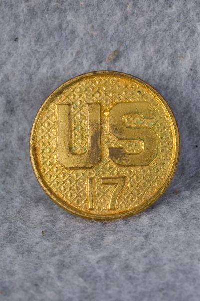 Collar Disc US 17th Regiment 1930s