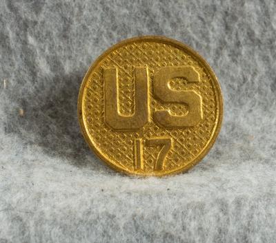 Collar Disc US 17th Regiment 1930s