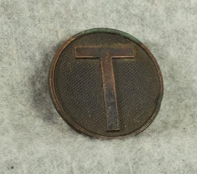 WWI Train Supply Screwback Collar Disk