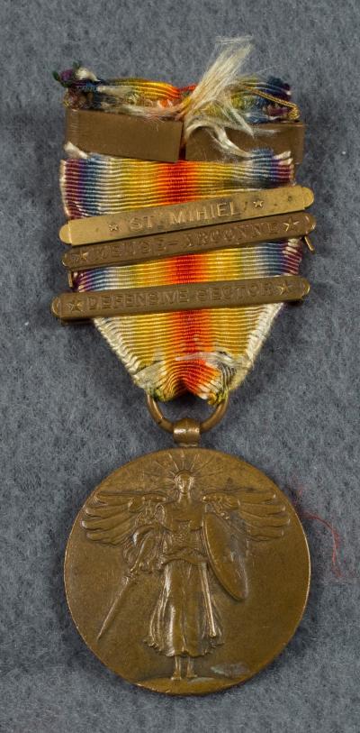 WWI Victory Medal St Mihiel Meuse Argonne 3 Bars