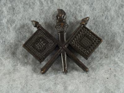 WWI era Signal Corps Collar Insignia Pin Officer