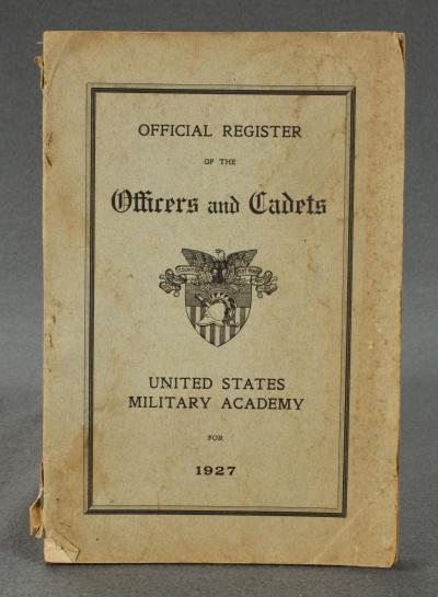 Register US Military Academy West Point 1927