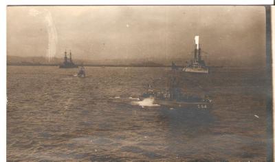 WWI Photo Ships at Sea