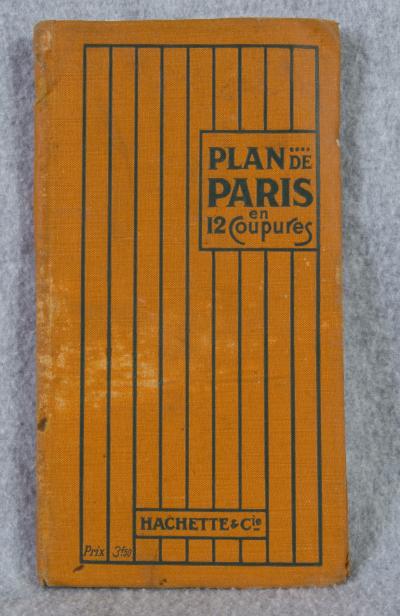 WWI Map Book of Paris 1918 Souvenir