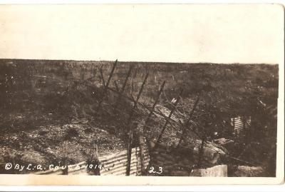 WWI Photo Postcard Trench