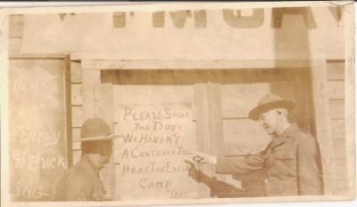 WWI Era Photo Comical Scene YMCA