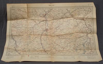 WWI Map Metz 1918 29th Engineers