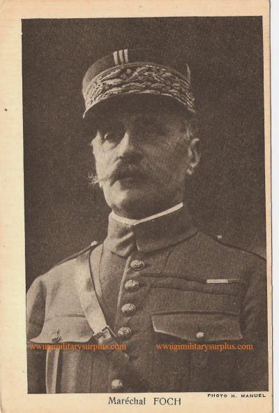 WWI Postcard Marechal Foch