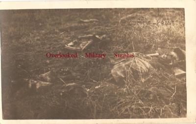 WWI Postcard Somme Dead Soldier