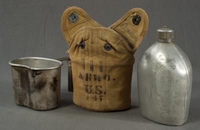 WWI Canteen Set 111th Aero Squadron Marked