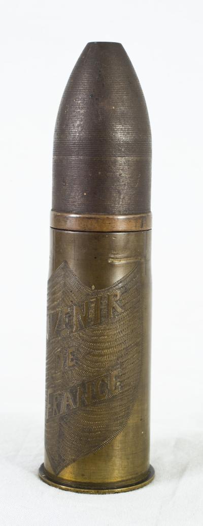 WWI Trench Art 37mm Shell w/ Projectile