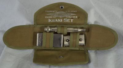 WWI US Army Khaki Set Gillette Razor