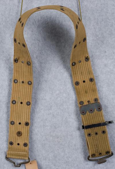 WWI Web Pistol Belt Khaki 