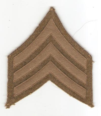 WWI Sergeants Rank Patch