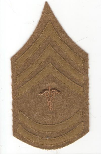 WWI Hospital Corps Medical Chevron Sergeant