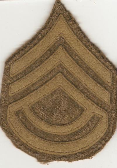 WWI Battalion Sergeant Major Chevron 