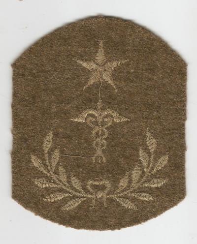 WWI Medical Master Hospital Sergeant Rank Chevron