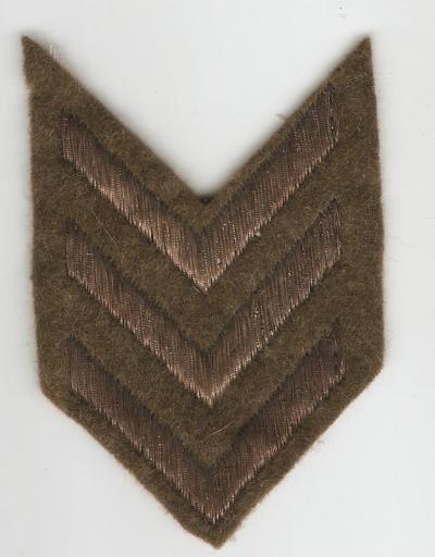 WWI Overseas Stripes Chevron Three