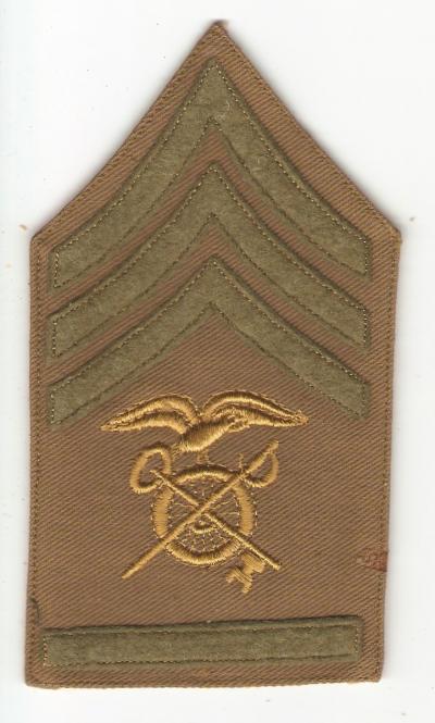 WWI Quartermaster Supply Sergeant Patch Chevron