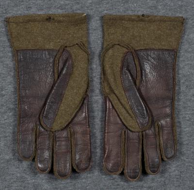 WWII Leather & Wool Gloves Mittens 