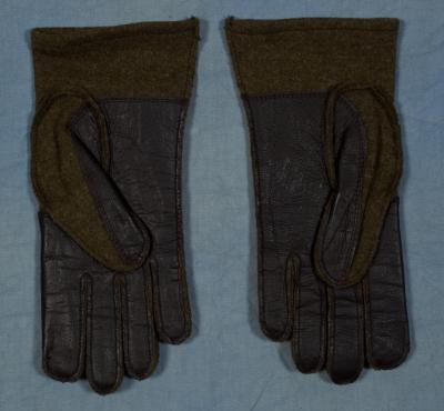 WWII Leather & Wool Gloves Mittens 