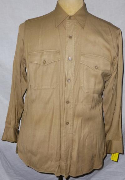 WWII USMC Officers Khaki Field Shirt