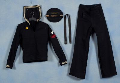 WWII USN Navy Jumper Hat & Trousers