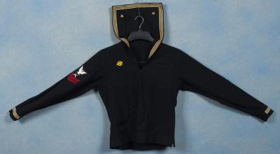 WWII USN Navy Blue Jumper Gunner's Mate