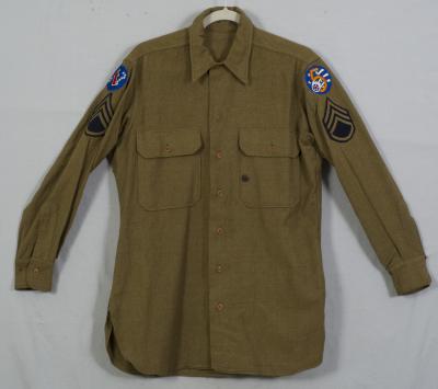 WWII 5th Army Air Force Wool Field Shirt 15.5x33