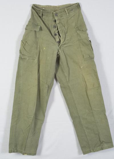 WWII US Army HBT Field Trousers Pants 3rd Pattern