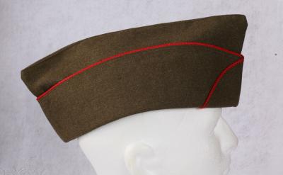 WWII OD Wool Artillery Garrison Cap