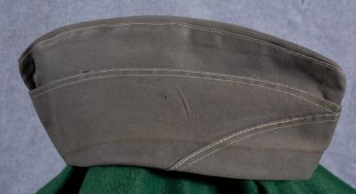 WWII USN Navy Grey Garrison Cap