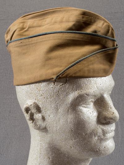 WWII Khaki Infantry Garrison Cap 