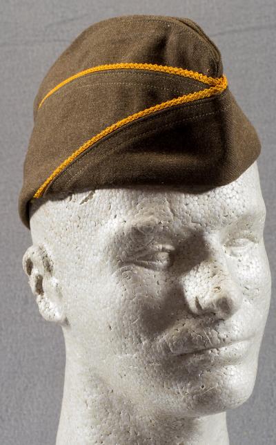 WWII OD Wool Cavalry Garrison Cap 