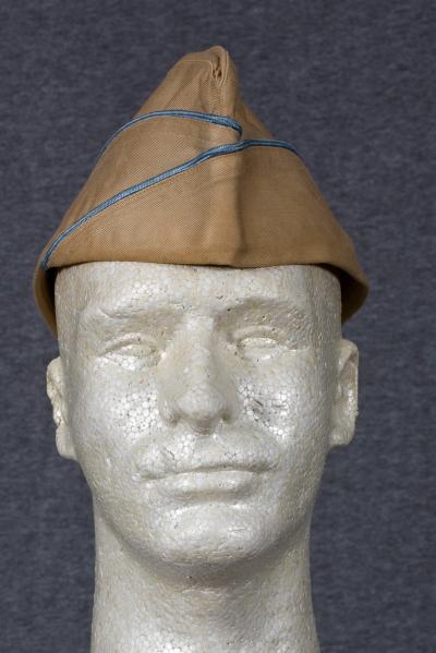 WWII Khaki Infantry Garrison Cap 7 3/8