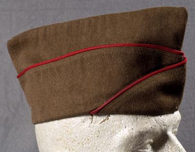 WWII OD Wool Artillery Garrison Cap