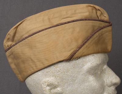 WWII Khaki Medical Medic Garrison Cap 