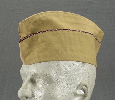 WWII Khaki Medical Medic Garrison Cap 6 7/8