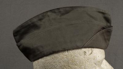 WWII USN Navy Grey Garrison Cap